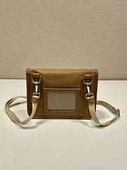 Fortok Prada Re-Nylon and Saffiano Leather Smartphone Case Brown 2ZH108 18x14x3cm - 6