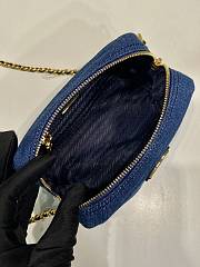 Fortok Prada Blue Denim Bag 1NS695 14x10x5cm - 4