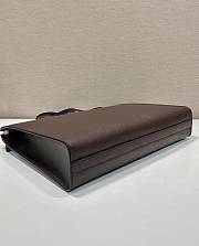 Fortok Prada Saffiano Brown Leather Tote Bag 2VG039 40x40x9cm - 3
