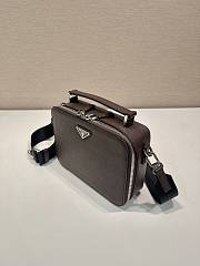 Fortok Prada Brique Saffiano Brown Leather Bag 2VH069 22x16x6cm - 6
