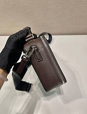 Fortok Prada Brique Saffiano Brown Leather Bag 2VH069 22x16x6cm - 4