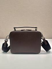 Fortok Prada Brique Saffiano Brown Leather Bag 2VH069 22x16x6cm - 3
