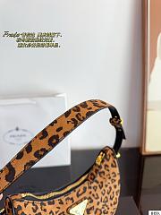 Fortok Prada Metallic Arqué Printed Leather Shoulder Bag 20x6x13cm - 2