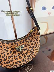 Fortok Prada Metallic Arqué Printed Leather Shoulder Bag 20x6x13cm - 3