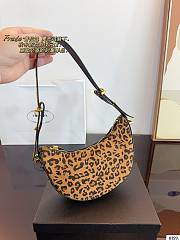 Fortok Prada Metallic Arqué Printed Leather Shoulder Bag 20x6x13cm - 6