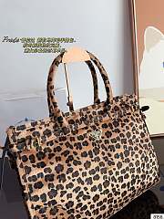Fortok Prada Arqué Printed Leather Shoulder Bag 38x12x29cm - 6