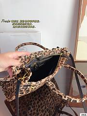 Fortok Prada Arqué Printed Leather Shoulder Bag 38x12x29cm - 5