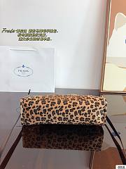 Fortok Prada Printed Leather Handbag Honey 32x10x15cm - 2