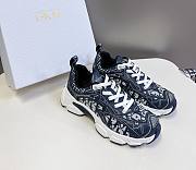 Fortok Dior Vibe Sneaker Blue Dior Oblique Technical Fabric and Transparent Rubber - 1