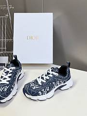 Fortok Dior Vibe Sneaker Blue Dior Oblique Technical Fabric and Transparent Rubber - 4