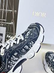 Fortok Dior Vibe Sneaker Blue Dior Oblique Technical Fabric and Transparent Rubber - 2