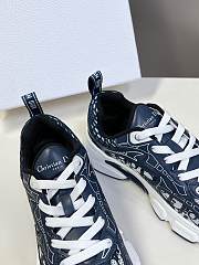 Fortok Dior Vibe Sneaker Blue Dior Oblique Technical Fabric and Transparent Rubber - 3