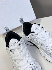 Fortok Dior Vibe Sneaker White Dior Oblique Technical Fabric and Transparent Rubber - 3