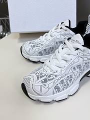 Fortok Dior Vibe Sneaker White Dior Oblique Technical Fabric and Transparent Rubber - 2