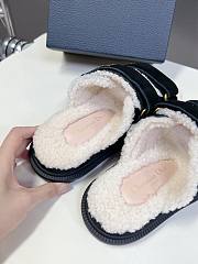 Fortok Dior Dioract Slide Black Suede Goatskin - 4