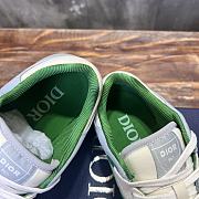 Fortok Dior B57 High Top Sneakers Green White - 4