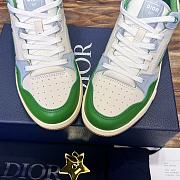 Fortok Dior B57 High Top Sneakers Green White - 5