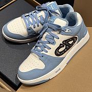 Fortok Dior B57 High Top Sneakers Blue White - 1