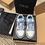 Fortok Dior B57 High Top Sneakers Blue White - 6