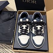 Fortok Dior B57 High Top Sneakers Dark Blue White - 6