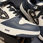 Fortok Dior B57 High Top Sneakers Dark Blue White - 4