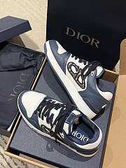 Fortok Dior B57 High Top Sneakers Dark Blue White - 2