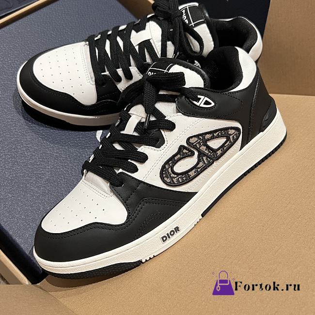 Fortok Dior B57 High Top Sneakers Black White - 1