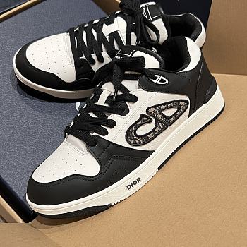 Fortok Dior B57 High Top Sneakers Black White