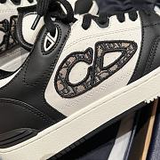 Fortok Dior B57 High Top Sneakers Black White - 3