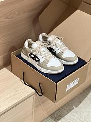 Fortok Dior B57 High Top Sneakers Beige White - 5