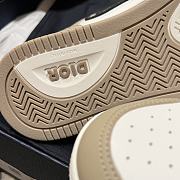 Fortok Dior B57 High Top Sneakers Beige White - 3