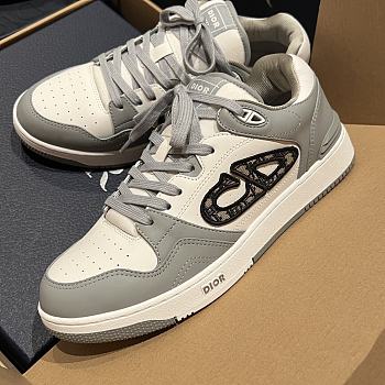 Fortok Dior B57 High Top Sneakers Grey White