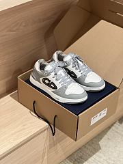 Fortok Dior B57 High Top Sneakers Grey White - 4