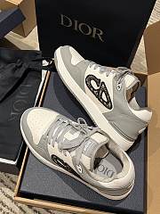 Fortok Dior B57 High Top Sneakers Grey White - 2