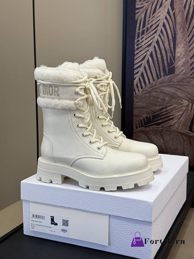 Fortok Dior D-Major Ankle Boot White - 1