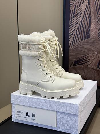 Fortok Dior D-Major Ankle Boot White
