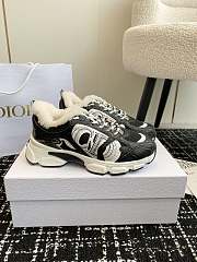 Fortok Dior Chrono Wool Lining Sneakers Black - 1