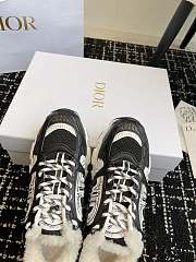 Fortok Dior Chrono Wool Lining Sneakers Black - 4