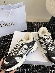 Fortok Dior Chrono Wool Lining Sneakers Black - 2