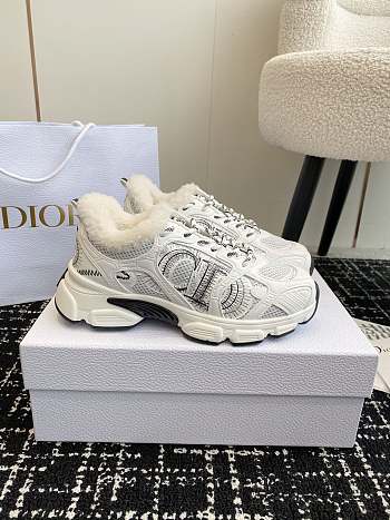 Fortok Dior Chrono Wool Lining Sneakers White