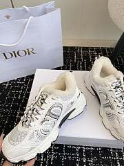 Fortok Dior Chrono Wool Lining Sneakers White - 3