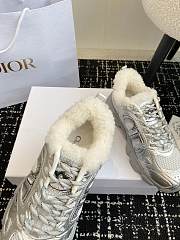 Fortok Dior Chrono Wool Lining Sneakers Silver - 2