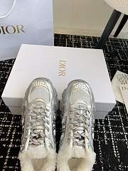 Fortok Dior Chrono Wool Lining Sneakers Silver - 3