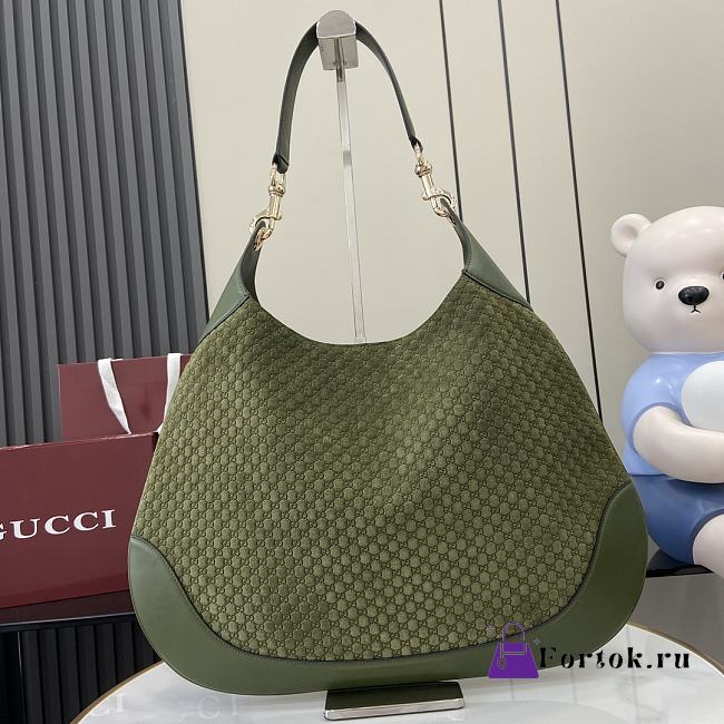 Fortok Gucci B Medium Shoulder Bag Green 820169 49x46x4cm - 1