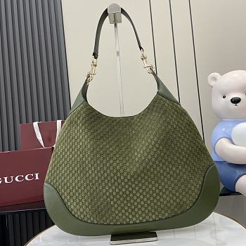 Fortok Gucci B Medium Shoulder Bag Green 820169 49x46x4cm