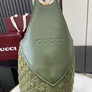Fortok Gucci B Medium Shoulder Bag Green 820169 49x46x4cm - 5