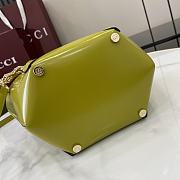 Fortok Gucci Mini Bamboo Top Handle Tote Bag Pistacchio Green 16x14x11.5cm  - 5