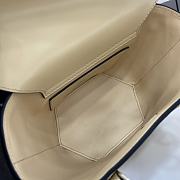Fortok Gucci Mini Bamboo Top Handle Tote Bag Cream 16x14x11.5cm  - 6