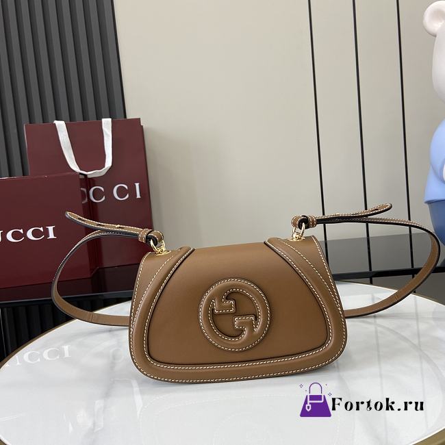 Fortok Gucci Blondie Shoulder Bag Brown 815700 21.5x11x8cm - 1