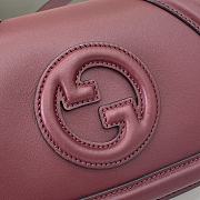 Fortok Gucci Blondie Shoulder Bag Burgundy 815700 21.5x11x8cm - 4